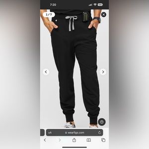 FIGS TANSEN SCRUB PANTS - CUFFED BOTTOMS - SIZE SMALL